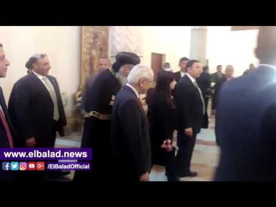 صدى البلد |البابا تواضروس يستقبل رئيس سنغافورة بالكاتدرائية