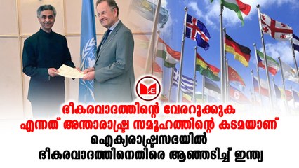 UN ഐക്യരാഷ്ട്രസഭയിൽ ഭീകരവാദത്തിനെതിരെ ആഞ്ഞടിച്ച് ഇന്ത്യ