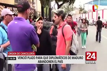Venció plazo para que diplomáticos de Maduro abandonen el país