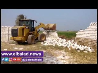 إزالة 57 حالة تعدى على الأرض الزراعية بمغاغة