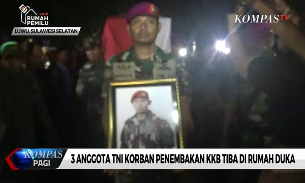 3 Anggota TNI Korban Penembakan KKB Tiba di Rumah Duka