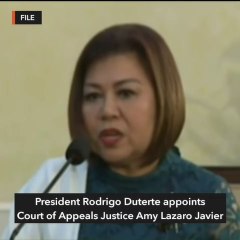 Duterte appoints CA justice Javier to Supreme Court