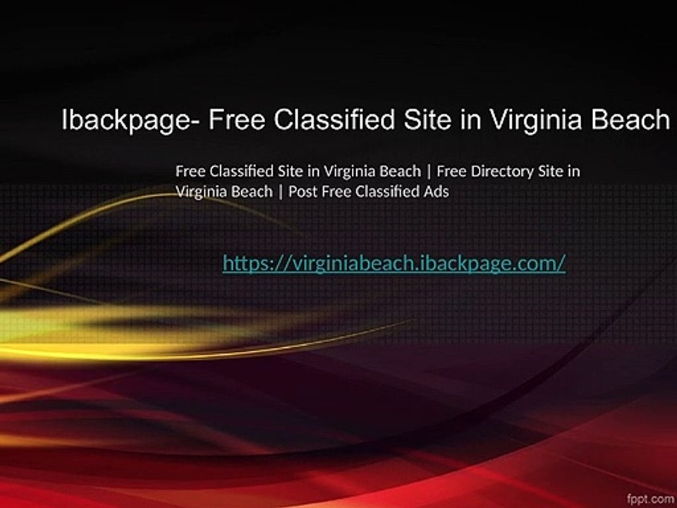 Ibackpage- Free Classified Site in Virginia Beach