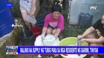Malinis na supply ng tubig para sa mga residente ng BARMM, tiniyak