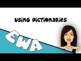 Alyaa Gad -EWA - Using Dictionaries