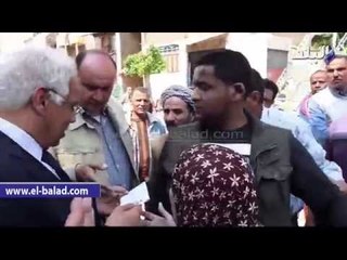 محافظ القاهرة لمواطنة: "هاتي عنوانك وأنا هابعتلك شركة المياه"