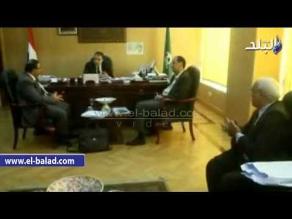 استقبال وفد وزارة الموارد المائية والري لبحث تنفيذ الخطة القومية للمياه