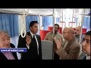 المسيري يفتتح تطوير محطة كهرباء ترام مصطفى كامل ومكافأة للعاملين