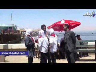 محافظة الفيوم تستقبل الزائرين بالورود بمناسبة أعياد الربيع