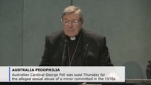 Cardinal Pell is sued for alleged sexual abuse of a minor in the 70s