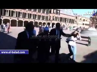 شاهد أعضاء الإخوان يعتدون على المفتى أثناء زيارته للبرلمان الهولندي