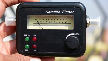What these four led indicates on analog satellite finder meter