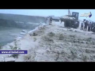 حملة مكبرة لإزالة التعديات على المجارى المائية باطسا فى الفيوم