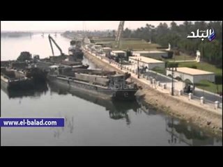 بدء تركيب ونش "القوات المسلحة" لاستخراج صندل الفوسفات الغارق