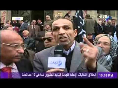 تقرير عن متظاهرين مؤيدين للمشير وهجومهم على العليمى