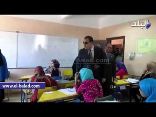 محافظ الفيوم يتفقد امتحانات الشهادة الإعدادية