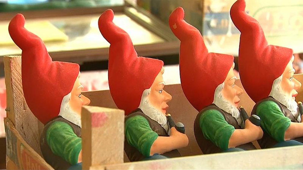 Ein Migrant sucht Anschluss - der Gartenzwerg