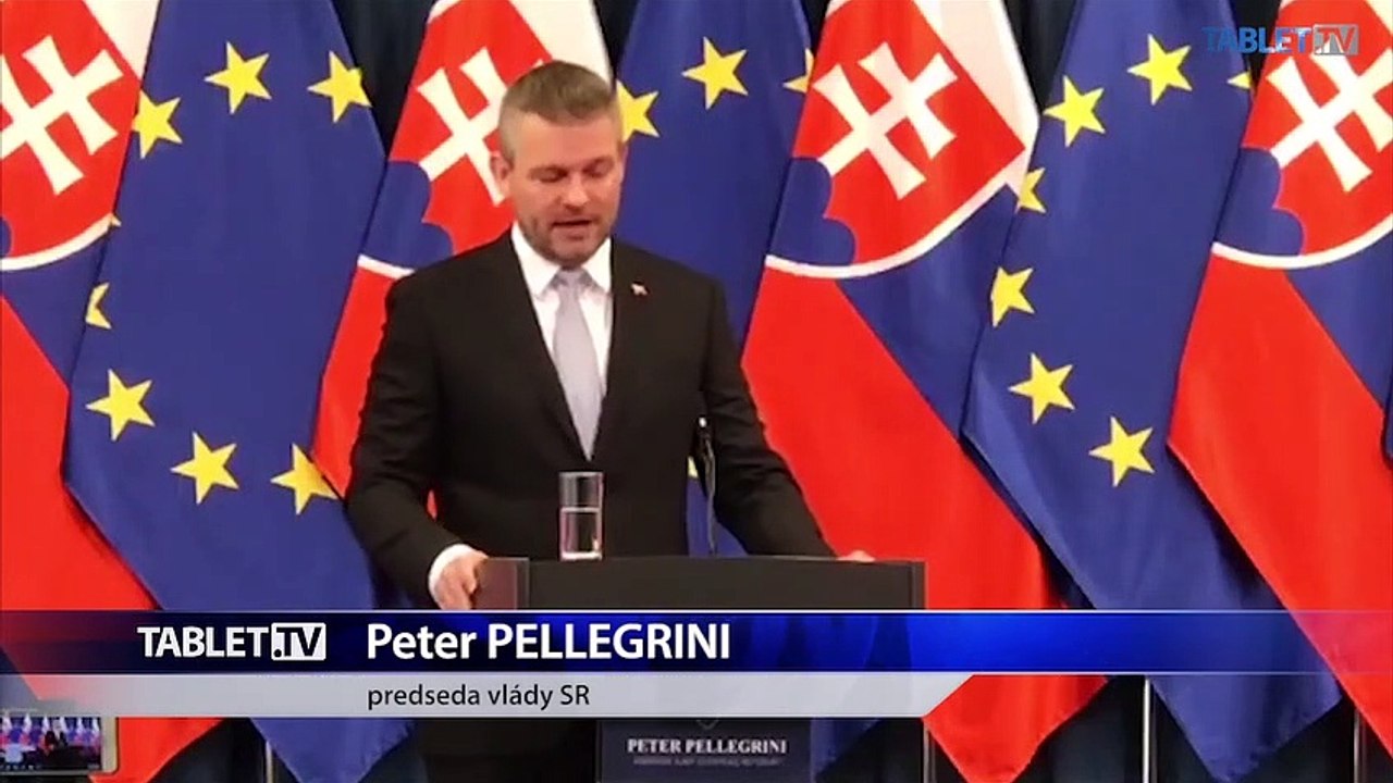 ZÁZNAM: Vyhlásenie predsedu vlády SR Petra Pellegriniho
