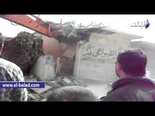 الرى تزيل تعدياتها على النيل بالدقهلية