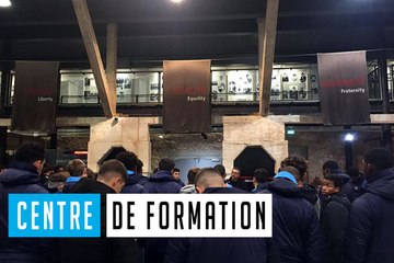 Les jeunes de l’OM en visite au camp des Milles