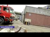 السيطرة على حريق التهم مخازن تابعة لمحطة وقود بشارع جسر السويس