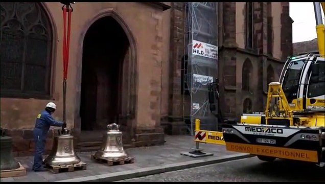 Installation des nouvelles cloches de l'église St-Georges de Haguenau