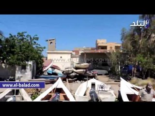 إزالة 10 أفدنة تعديات وجسور مخالفة على بحيرة "البرلس"