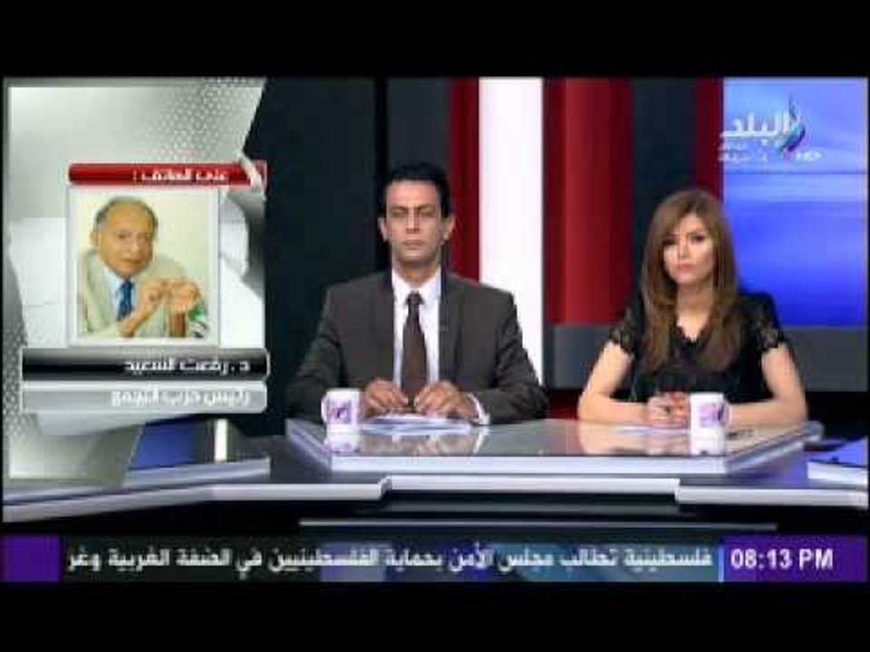 د رفعت السعيد لابد من مساندة مصر فى مواجهة المخطط الامريكى