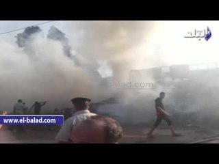 حريق هائل بمصنع للكيماويات بمنطقة "الخادم" في طنطا