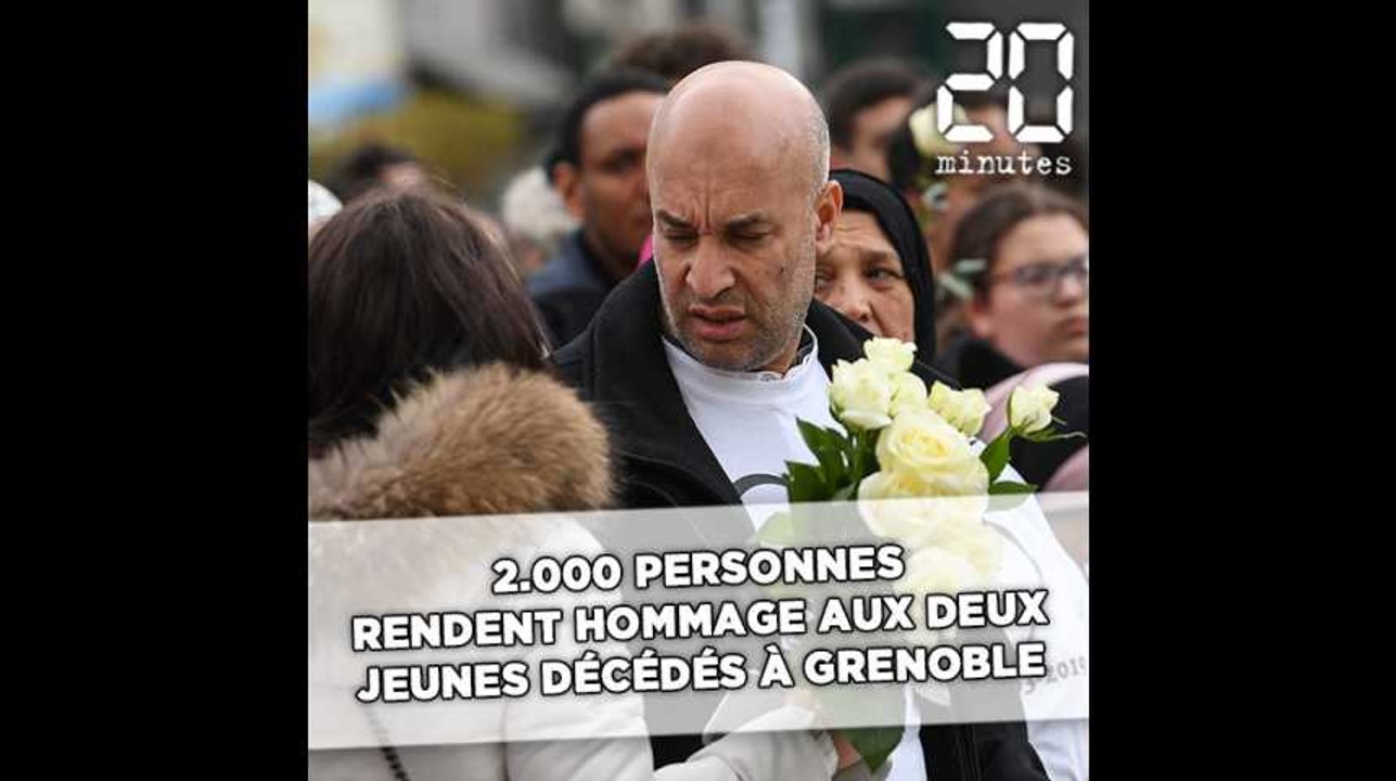 2.000 personnes rendent hommage aux deux jeunes décédés à Grenoble