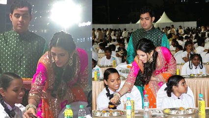 Aakash Ambani & Shloka Wedding: Celebrations begin with Anna Seva to unprivileged children FilmiBeat