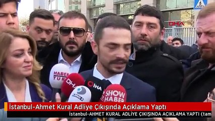 İstanbul-Ahmet Kural Adliye Çıkışında Açıklama Yaptı