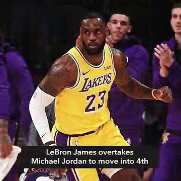 LeBron passes Jordan for 4th in NBA career points