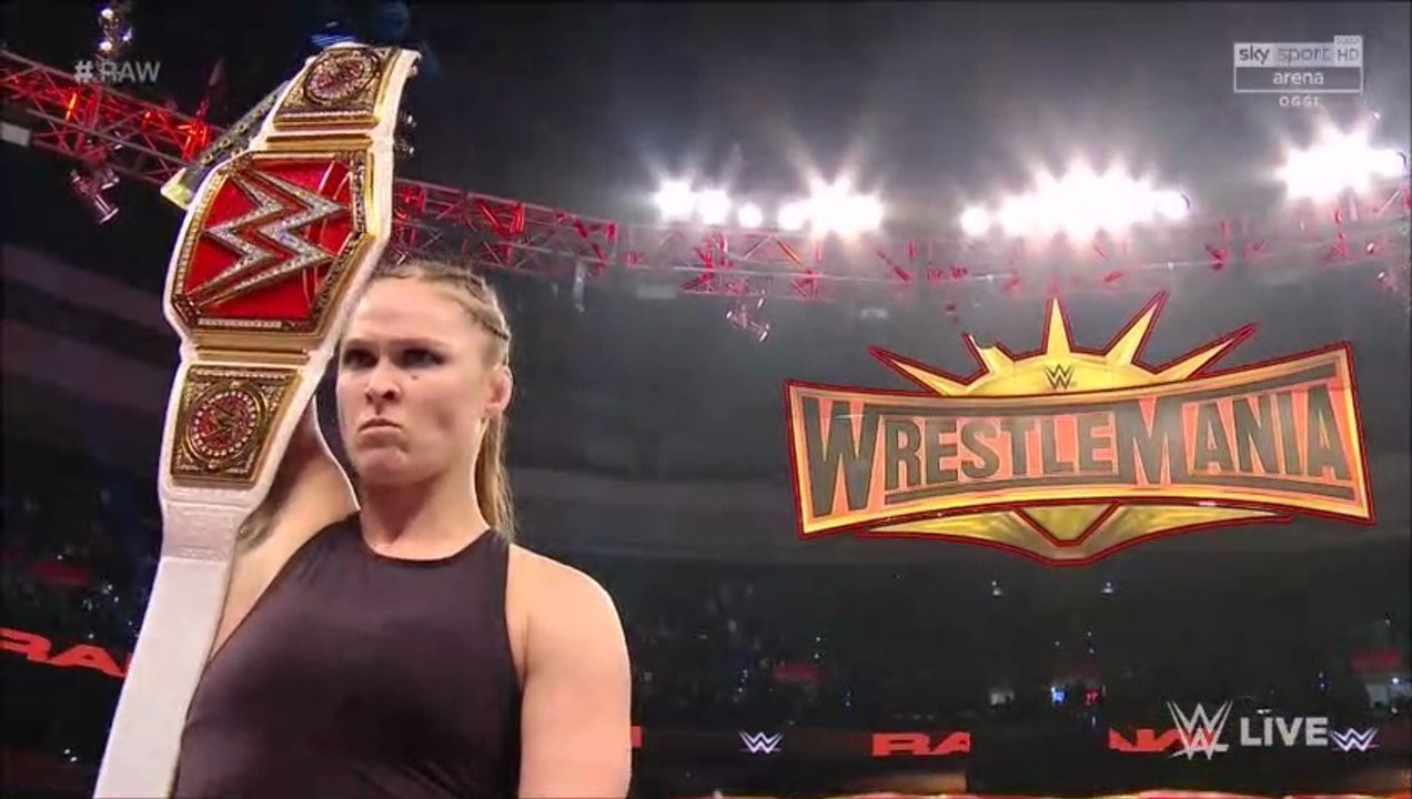 (ITA) Ronda Rousey si riprende il Titolo Femminile e attacca Becky Lynch (WWE RAW 04/03/2019)