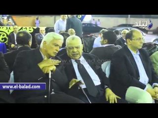 حسب الله الكفراوي ومحمد انور السادات  رئيس حزب الاصلاح والتنمية في عزاء الدكتور عبد القادر حاتم