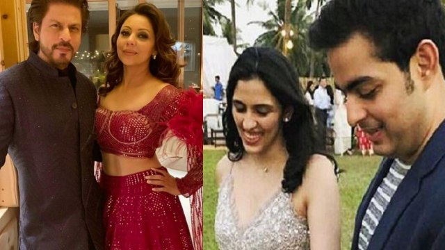 Akash-Shloka Wedding: Shahrukh Khan & Gauri Khan looks elegant couple at Pre-Wedding | FilmiBeat
