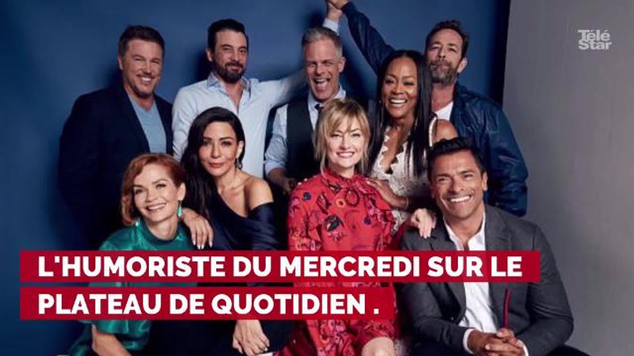 VIDEO. Quand l'équipe de Quotidien rejoue le générique de Beverly Hills 90210 pour rendre hommage Luke Perry