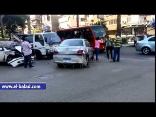 للمرة الثانية فى أقل من 4 ساعات.. تصادم سيارتا ملاكى فى المهندسين