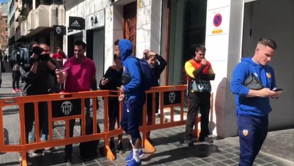 Concentración del Valencia Antes de Enfrentarse al Krasnodar en la Europea League