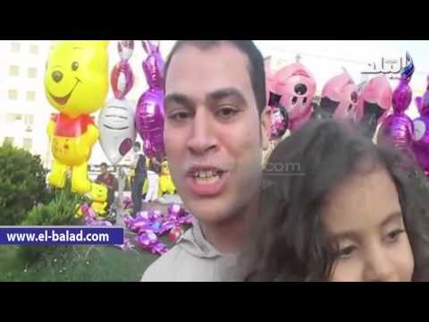 الفرحة تسود منتزهات الدقهلية فى اول ايام العيد
