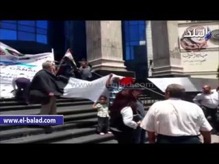 حملة لتدشين اكبر علم مصري امام نقابة الصحفيين