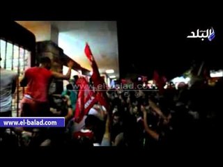 جماهير الأهلي تحتفل بالفوز