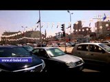 مدرعات الشرطة بميدان التحرير تتزين بأعلام قناة السويس
