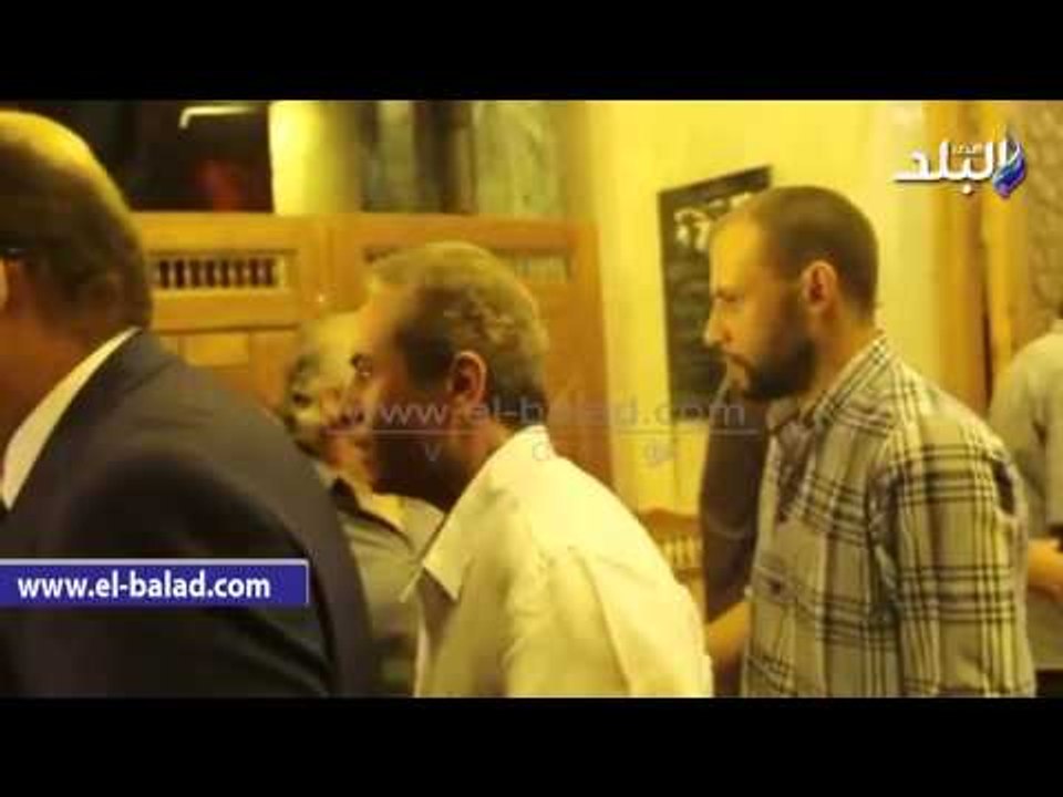 "خيرى بشارة ونصر ومحرم" يصلون عزاء الميهى