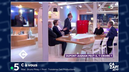 Nicolas Dupont-Aignan contraint de quitter le plateau de C à Vous après un vif échange avec Patrick Cohen