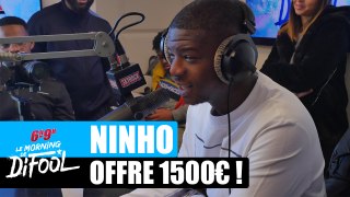 Ninho offre 1500€ à une auditrice ! #MorningDeDifool