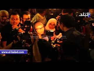 راندا البحيري ترتدى الحجاب فى عزاء ميرنا المهندس‎