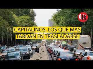 La CDMX, con la peor condición de tráfico en México.