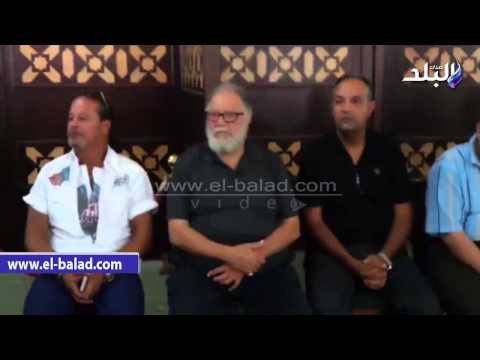 يحيى الفخرانى وخالد النبوى والابراشى يشاركون فى جنازة نور الشريف