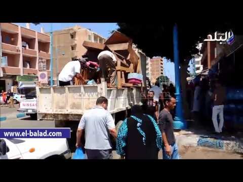 .مدير أمن مطروح يقود حملة لإزالة 73 حالة اشغال ومباني مخالفة